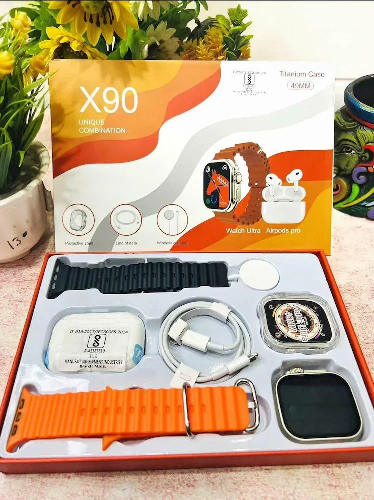 COMBO SMARTWATCH X9 ULTRA Y AUDIFONOS INALAMBRICOS