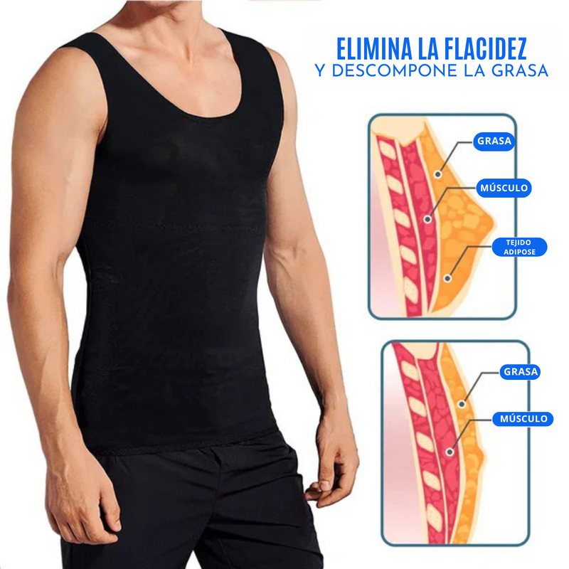 🔥 ¡QUEDAN POCAS UNIDADES, CÓMPRALO AHORA! 🔥| Camiseta Reductora para hombre FiberPulse